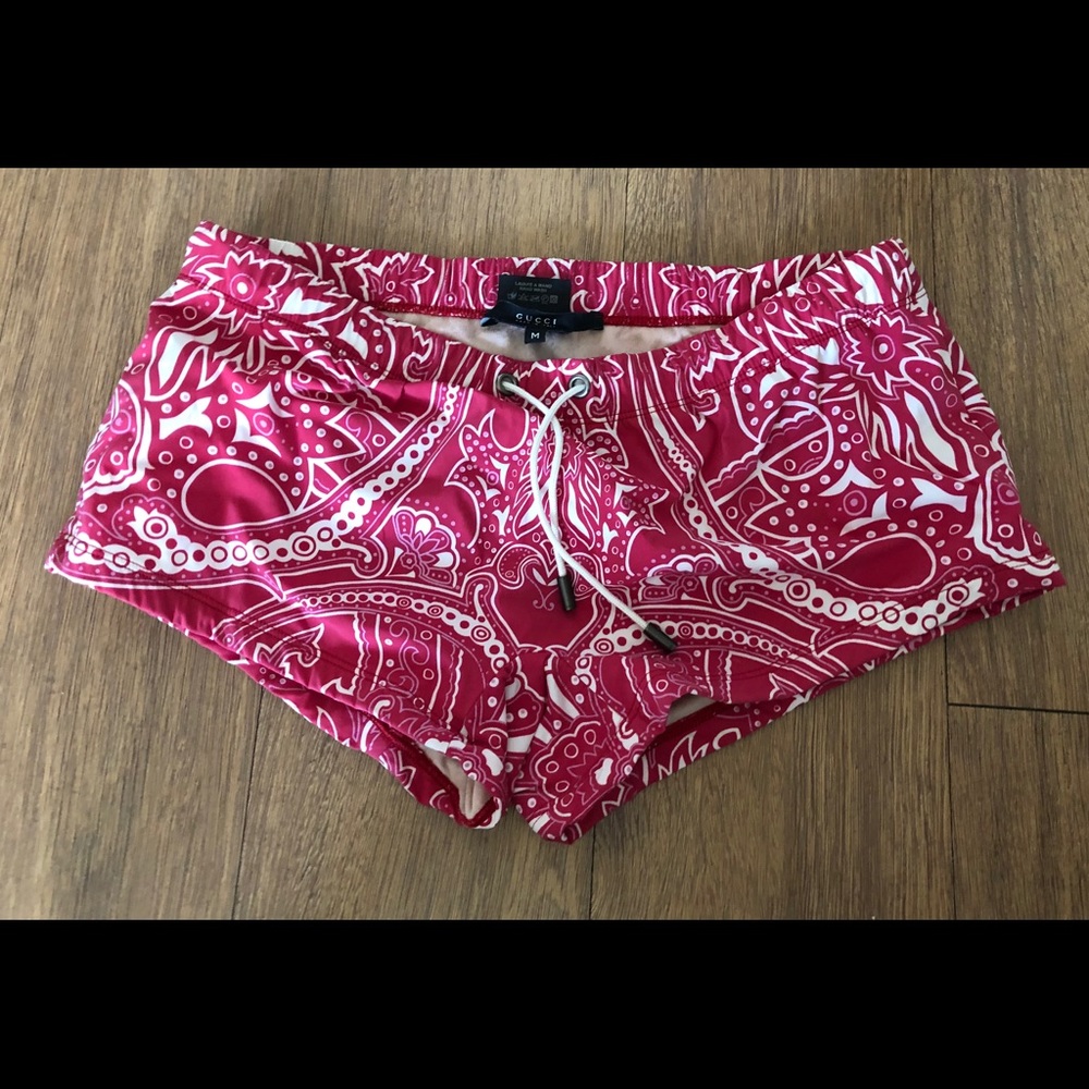 Gucci men’s floral swimsuit by Tom Ford